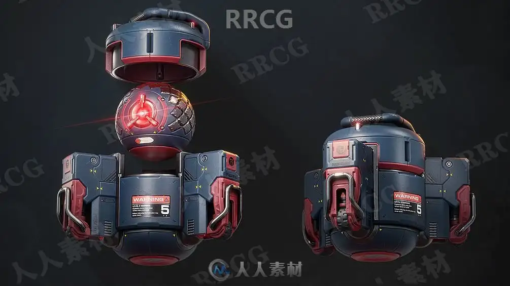 Blender科幻游戏机器人完整制作工作流程视频教程