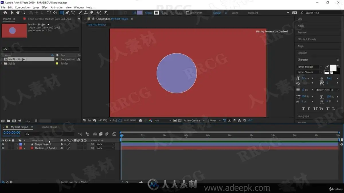 After Effects 2021 初学者基础合成与动画技巧实战教程