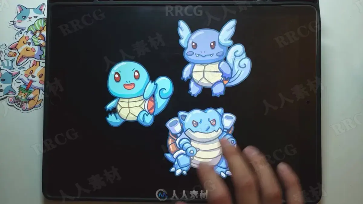 Procreate分步绘制Eevee插图详细过程数字绘画视频教程