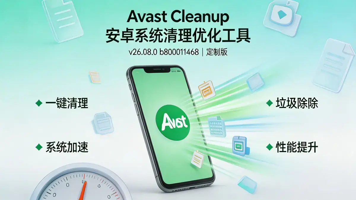Avast Cleanup 安卓系统清理优化工具 v26.08.0 b800011468 定制版