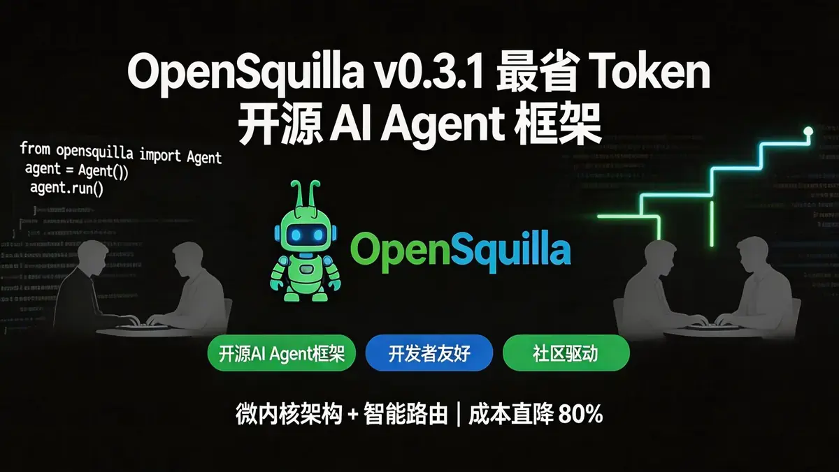 <a href='https://520zyw.com/tag/opensquilla'>OpenSquilla</a> v0.3.1 最省 Token <a href='https://520zyw.com/tag/%e5%bc%80%e6%ba%90'>开源</a> AI Agent 框架 | <a href='https://520zyw.com/tag/%e5%be%ae%e5%86%85%e6%a0%b8%e6%9e%b6%e6%9e%84'>微内核架构</a> + 智能路由,成本直降 80%插图 xg0dc5297d0i4kms (4)