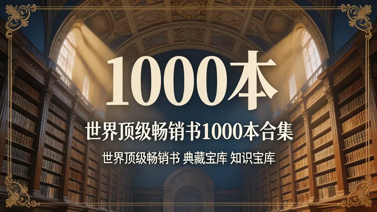 世界顶级畅销书1000本合集：涵盖商业经管、心理成长与人文历史的数字阅读智库
