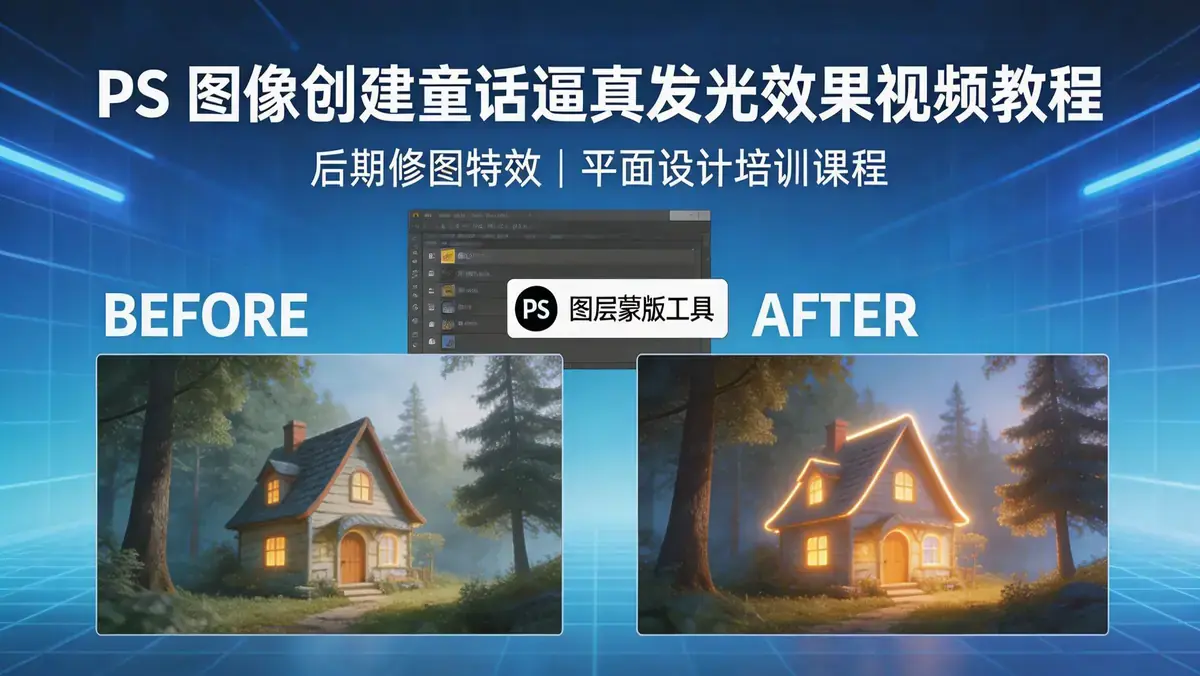 Photoshop童话逼真发光效果实战教程：Aaron Nace亲授光影魔法（附全套源文件）