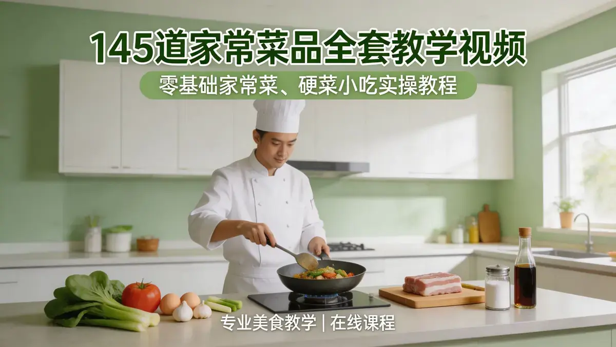 145道家常菜品全套教学视频|零基础家常菜、硬菜小吃实操教程 (2)