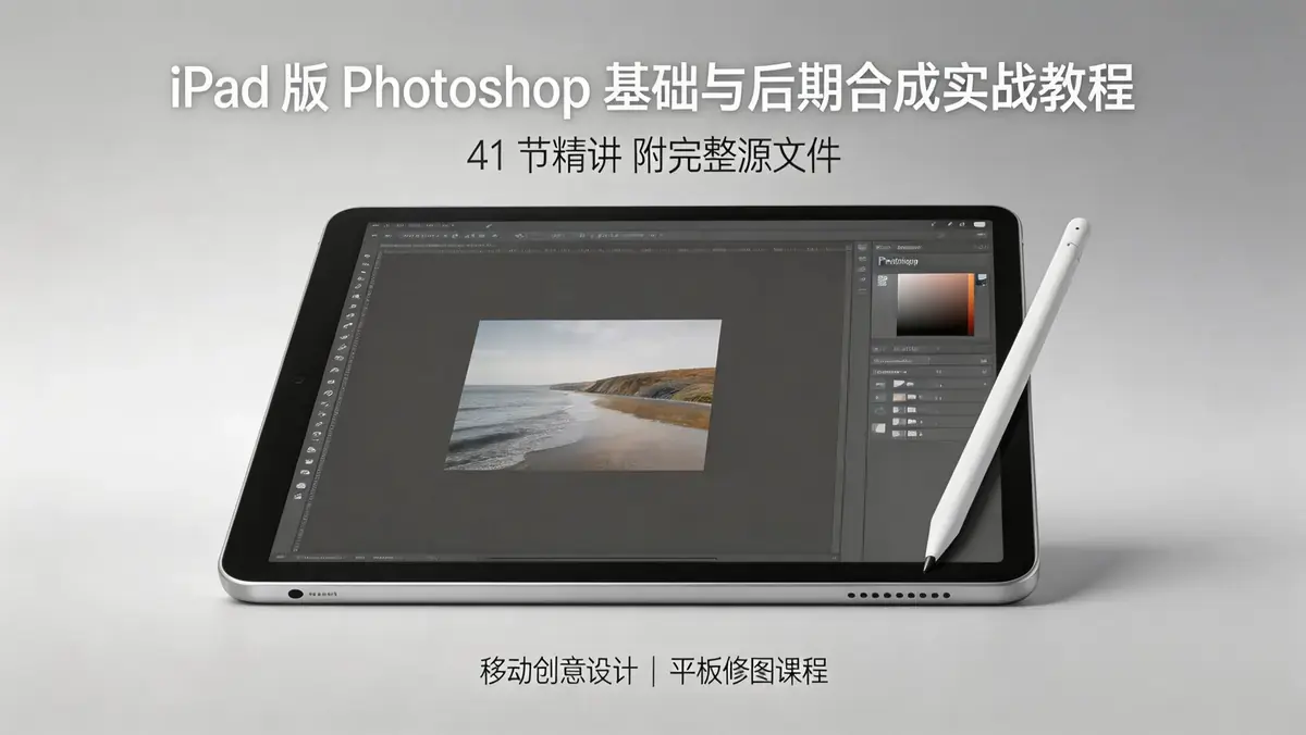iPad版Photoshop基础与图像合成实战教程：Tony Harmer亲授触控后期指南