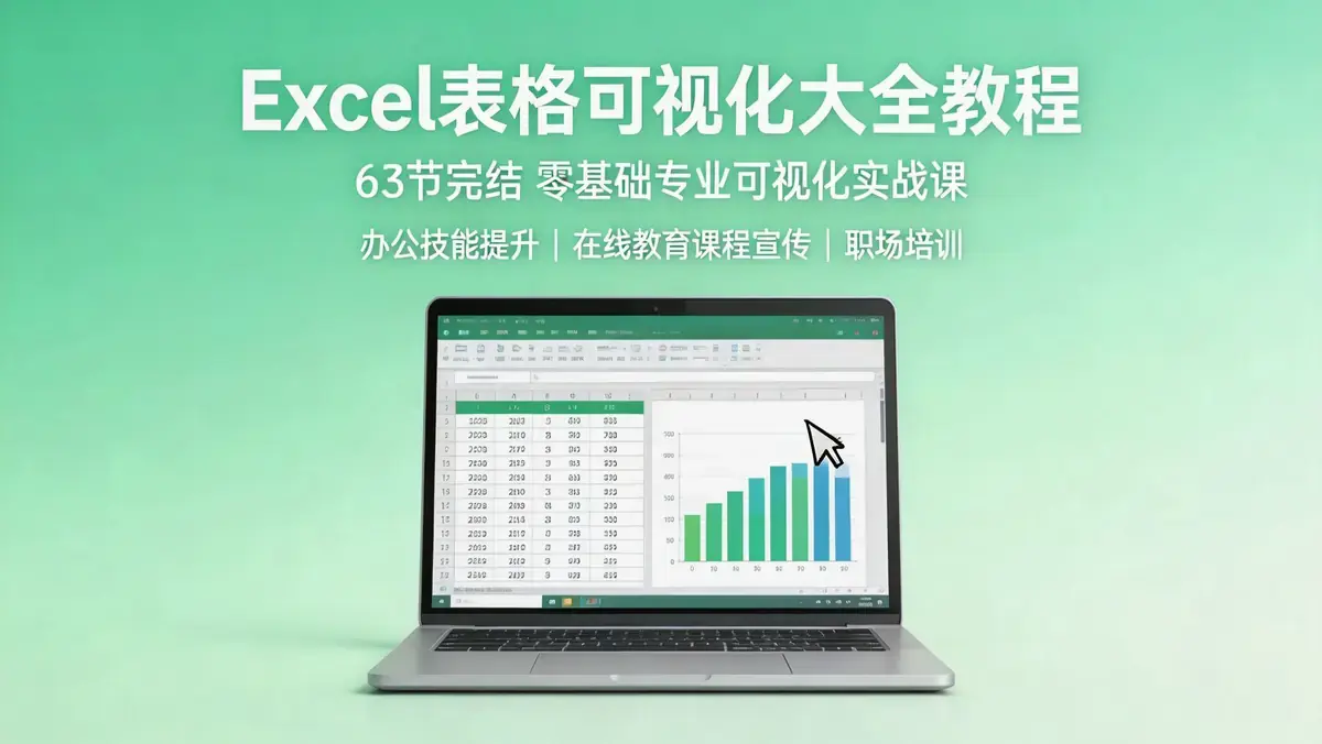 Excel表格可视化大全教程|63节完结 零基础专业可视化实战课 (3)
