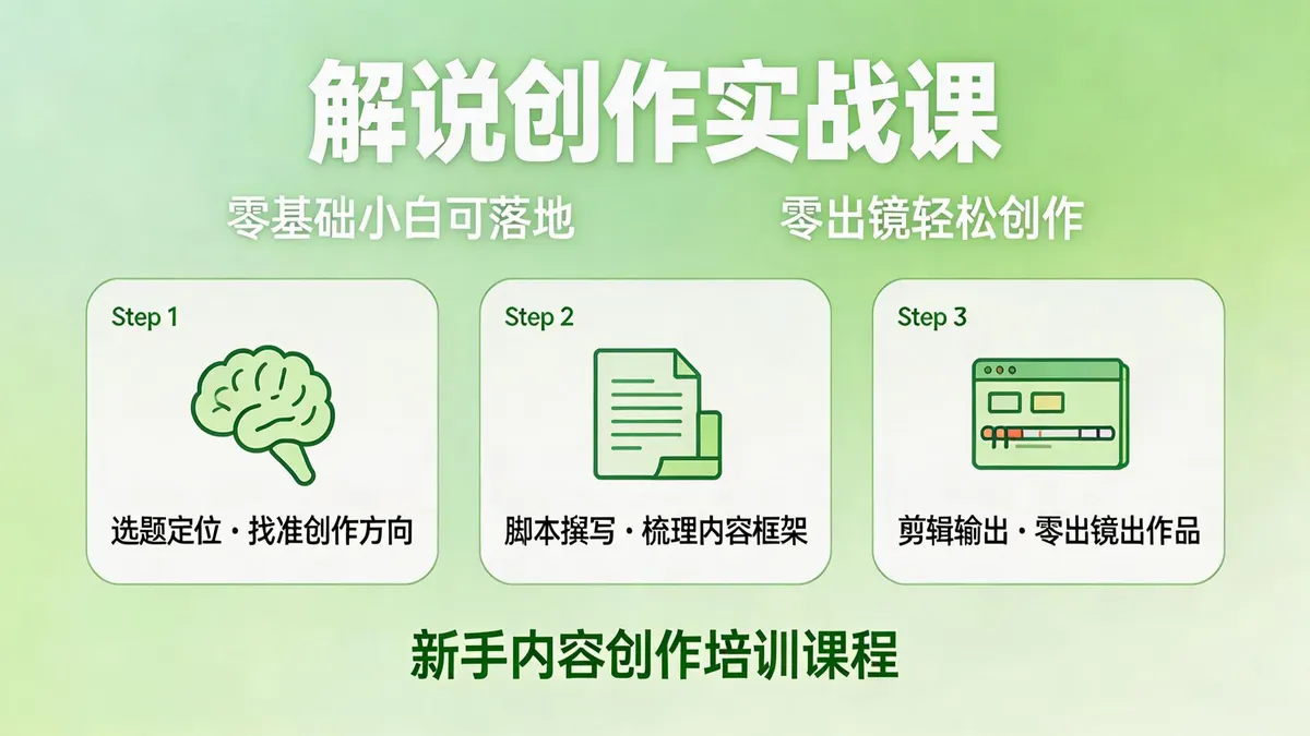 抖音说唱科普解说副业实战课|15 万粉博主亲授 零出镜双收益 小白可落地 (3)
