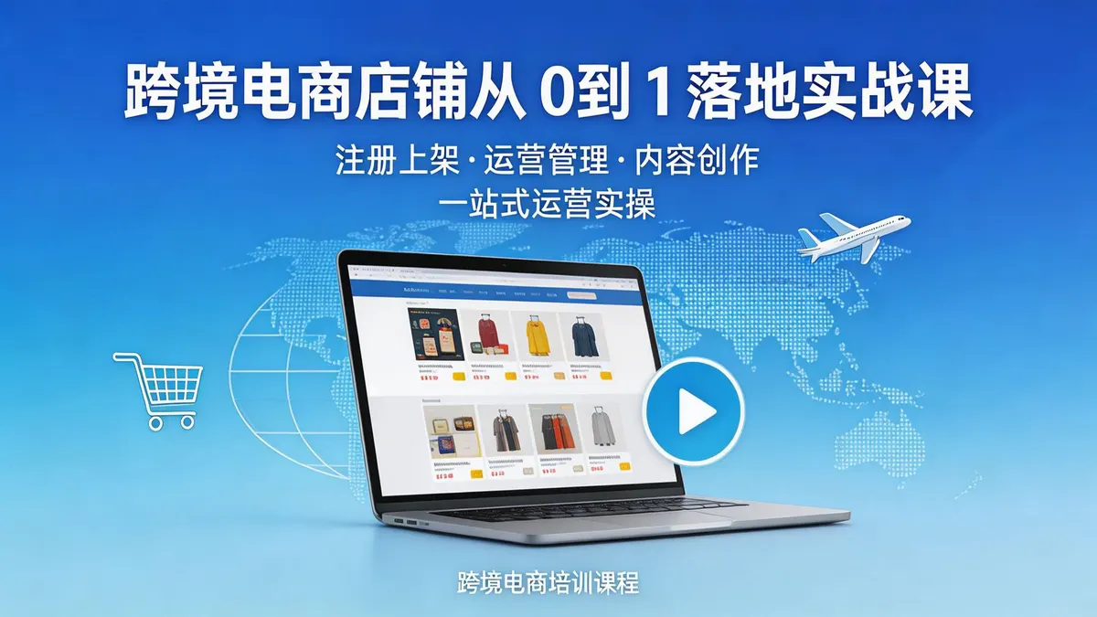 TikTok 店铺从 0 到 1 落地实战课｜注册上架・物流回款・内容剪辑 小白一站式跑通出单 (1)