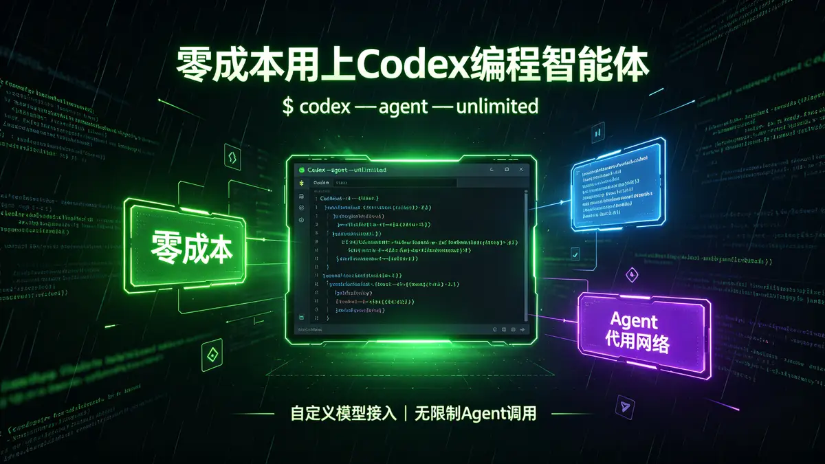 零成本用上 <a href='https://520zyw.com/tag/codex'>Codex</a> 编程智能体｜自定义模型接入教程 实现无限制 Agent 调用 (2)