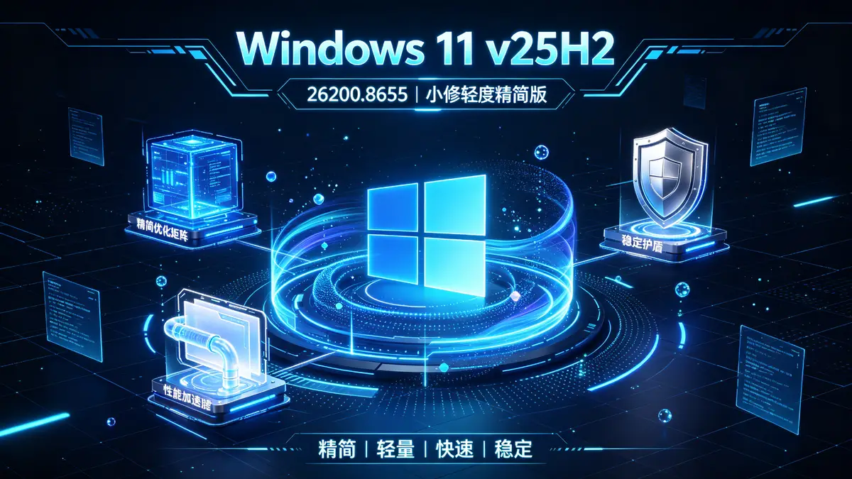 <a href='https://520zyw.com/tag/windows-11'>Windows 11</a> v25H2 (26200.8655) 小修轻度精简版 (3)