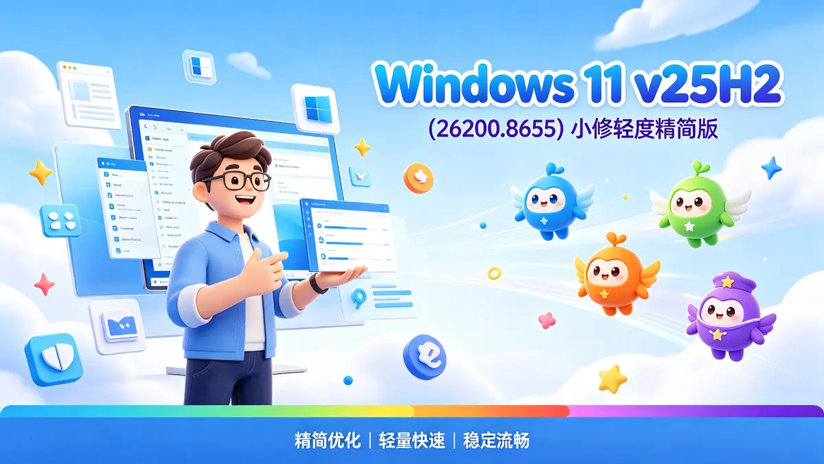 Windows 11 v25H2 (26200.8655) 小修轻度精简版 (4)
