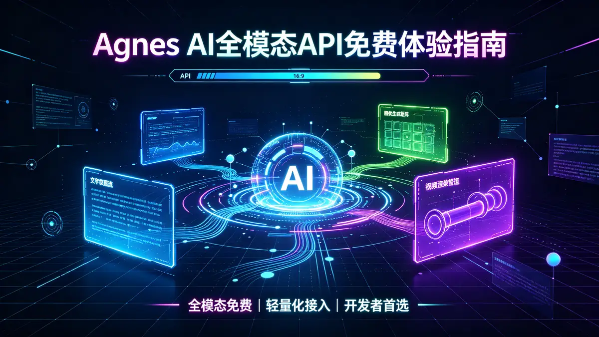 <a href='https://520zyw.com/tag/agnes-ai'>Agnes AI</a> 全模态 API 免费体验指南｜文本 + 生图 + 生视频全免费 轻量化接入首选 (3)