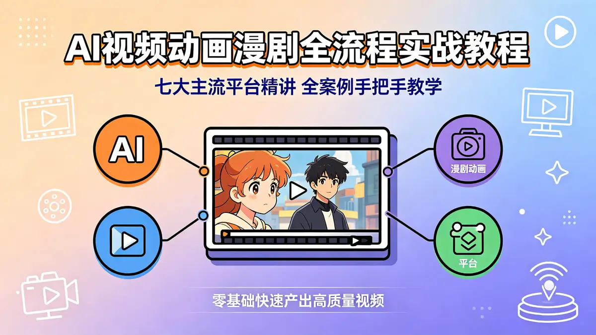 AI 视频动画漫剧全流程实战教程|七大主流平台精讲 全案例手把手教学 零基础快速产出高质量视频 (1)