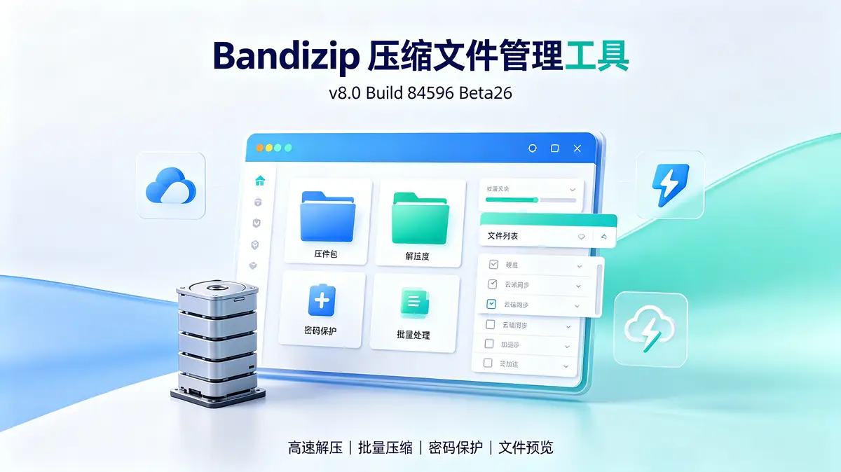 <a href='https://www.sblzyw.com/tag/bandizip'>bandizip</a>(压缩文件管理工具) v8.0 Build 84596 Beta26 (1)