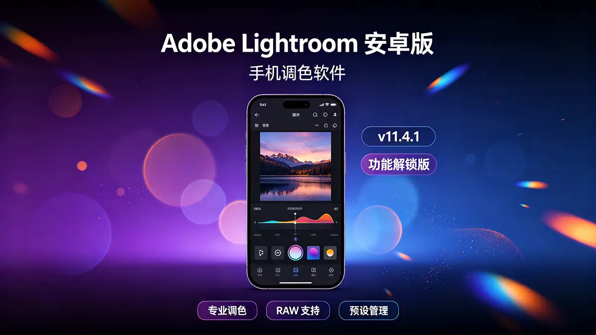 <a href='https://520zyw.com/tag/adobe-lightroom'>Adobe Lightroom</a> <a href='https://520zyw.com/tag/%e5%ae%89%e5%8d%93%e7%89%88'>安卓版</a> (手机调色软件) v11.4.1 功能解锁版 (2)