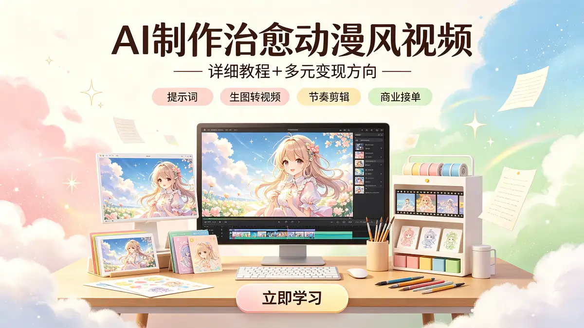 <a href='https://520zyw.com/tag/ai%e5%88%b6%e4%bd%9c%e6%b2%bb%e6%84%88%e5%8a%a8%e6%bc%ab%e9%a3%8e%e8%a7%86%e9%a2%91'>AI制作治愈动漫风视频</a>, <a href='https://520zyw.com/tag/%e6%b2%bb%e6%84%88%e7%b3%bb%e5%8a%a8%e6%bc%ab%e9%a3%8e%e6%a0%bc%e7%9f%ad%e8%a7%86%e9%a2%91'>治愈系动漫风格短视频</a>