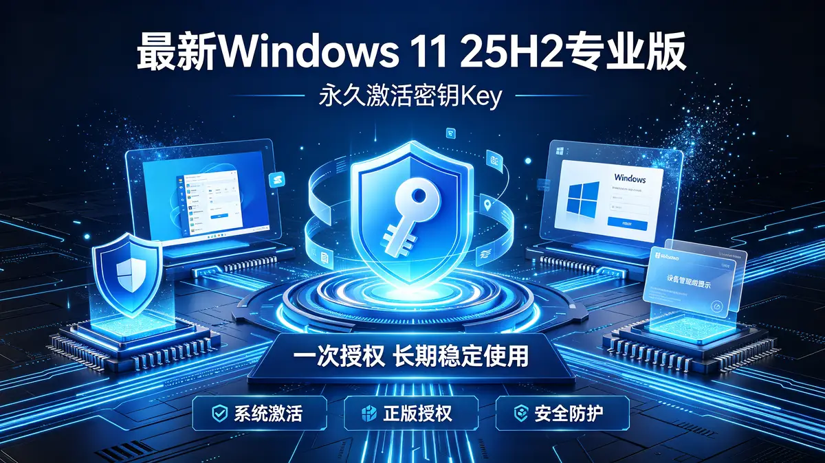 最新Windows 11 25H2专业版永久激活密钥key插图 <a href='https://520zyw.com/tag/win11-25h2%e4%b8%93%e4%b8%9a%e7%89%88%e6%bf%80%e6%b4%bb%e5%af%86%e9%92%a5'>Win11 25H2专业版激活密钥</a>, <a href='https://520zyw.com/tag/win11-25h2%e5%af%86%e9%92%a5%e6%bf%80%e6%b4%bb%e6%ad%a5%e9%aa%a4'>Win11 25H2密钥激活步骤</a>, <a href='https://520zyw.com/tag/windows-11-25h2%e4%b8%93%e4%b8%9a%e7%89%88'>Windows 11 25H2专业版</a>, <a href='https://520zyw.com/tag/win11-25h2%e4%b8%93%e4%b8%9a%e7%89%88%e6%bf%80%e6%b4%bb'>Win11 25H2专业版激活</a>, <a href='https://520zyw.com/tag/win11-25h2%e4%b8%93%e4%b8%9a%e7%89%88%e5%af%86%e9%92%a5'>Win11 25H2专业版密钥</a>